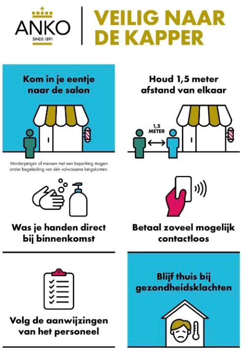 Veilig naar de kapper